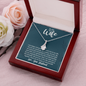 To My Wife, Alluring Beauty Necklace With It Is A Gentle Love Full Of Understanding Message Card, Birthday, Anniversary, Gift For Her, Jewelry For Her, Pendant For Her