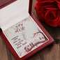 To My Wife, Alluring Beauty Necklace With I Promise You My Whole Life & Whole Heart Message Card, Jewelry For Her, Birthday Gift, Anniversary, Gift For Her, Pendant For Her
