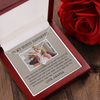 To My Bonus Daughter, Alluring Beauty Necklace, Customized Picture And Name Necklace With Message Card, Gift Pendant For Her, Christmas, Birthday, Anniversary, Gift For Her, Jewelry For Her