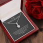 My Soulmate, Alluring Beauty Necklace With Message Card, Pendant For Her, Birthday, Gift For Her, Jewelry For Her, Anniversary Gift, Flawless Necklace With Message Card