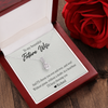 To My Beautiful Future Wife, Alluring Beauty Necklace With I'll Keep Choosing You Message Card, Pendant For Her, Birthday, Anniversary, Gift For Her, Customized Message Card With Loved One Name