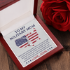 To My Military Mom, Alluring Beauty Necklace, Birthday, Mother's Day, Christmas, Anniversary, Gift For Her Valentine's Day, Jewelry For Mom, Customized Pendant For Mom