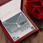 To My Mom, Alluring Beauty Necklace With Thank You For Being The Loving And Caring Mom Message Card, Pendant For Her, Mother's Day Gift, Birthday, Anniversary, Gift For Her, Jewelry For Her