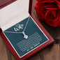 To My Wife, Alluring Beauty Necklace With It Is A Gentle Love Full Of Understanding Message Card, Birthday, Anniversary, Gift For Her, Jewelry For Her, Pendant For Her