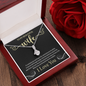 To My Beautiful Wife, Alluring Beauty Necklace With I Would Give You The Ability To See Yourself Through My Eyes Message Card, Birthday, Gift For Her, Jewelry For Her, Pendant For Her
