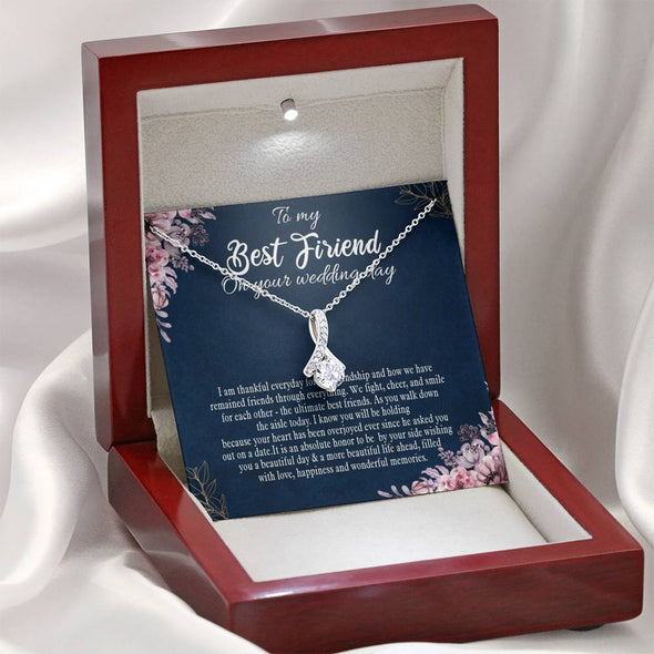 To My Bestie, The Ultimate Best Friend, Gift For Friend, BFF Gift, Friendship Gift, Friendship Necklace, Best Friend Gift, Alluring Beauty Necklace, Happy Wedding Day