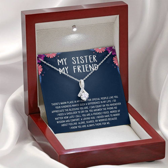My Sister My Friend, You Are My Trusted Friend, Necklace With Message Card, Alluring Beauty Necklace, Raksha Bandhan Gift, Gift Ideas For Sister, Birthday Gift