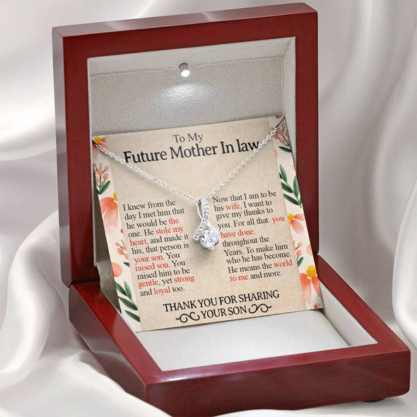 Future Mother In Law Necklace With Message Card, Mother Day Necklace, Ideas For Her, Alluring Necklace, Birthday Gift, Mother in Law Gifts For Christmas, Mother in Law Jewelry