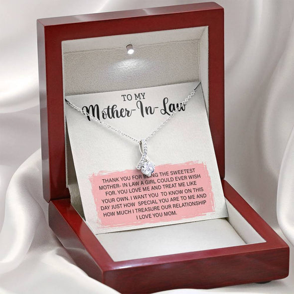Future Mother In Law Necklace With Message Card, Mother Day Necklace, Ideas For Her, Alluring Necklace, Birthday Gift, Mother in Law Gifts For Christmas, Mom I Love You