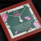 My Dear Wife, Just By The Touch Of Your Love You Transferred My Imperfections Into Perfections, Jewelry For Her, Alluring Beauty Necklace With Message Card