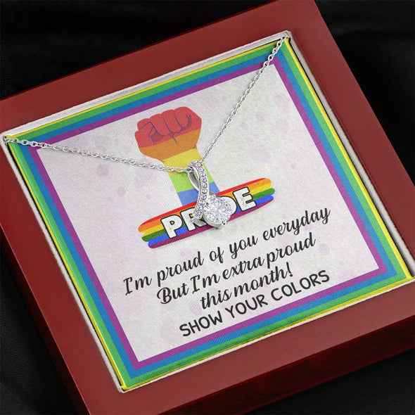 To My Daughter, I'm Proud Of You Everyday, Necklace With Message Card, Wedding Gift, Alluring Necklace, Birthday Gift, Gift Ideas For Daughter, Congratulations Gift