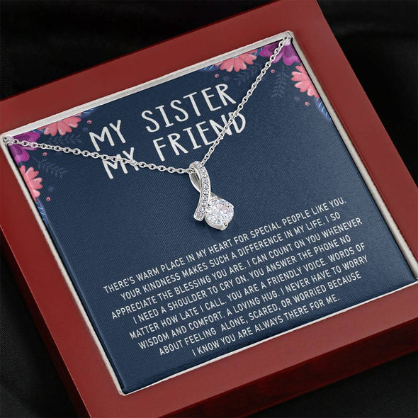 My Sister My Friend, You Are My Trusted Friend, Necklace With Message Card, Alluring Beauty Necklace, Raksha Bandhan Gift, Gift Ideas For Sister, Birthday Gift