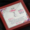 To My Mom, All You Want Is Your Child To Be Happy, Necklace With Message Card, Customized Necklace, Silver Alluring Beauty Necklace, Gift Ideas For Mom