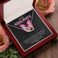 To My Soulmate, Interlocking Hearts Necklace With I Just Want To Be Your Last Everything I Love You Forever and Always Message Card, Birthday, Anniversary, Gift For Her, Jewelry For Her, Pendant For Her