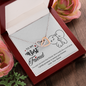 To My Best Friend, Interlocking Hearts Necklace With I Pinky Promise To Annoy You Forever Message Card, Birthday, Gift For Her, Jewelry For Her, Necklace for Her, Pendant For Her