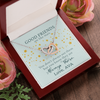 To My Good Friends, Interlocking Hearts Necklace With You Know They Are Always There Message Card, Birthday, Gift For Her, Necklace for Her, Jewelry For Her, Customized Message Card