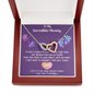To My Incredible Mummy, Interlocking Hearts Necklace, Mother's Day Gift, Birthday Gift, Christmas, Anniversary, Gift For Her, Valentine's Day, Jewelry For Her