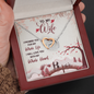 To My Wife, Interlocking Hearts Necklace With I Promise You My Whole Life & Whole Heart Message Card, Jewelry For Her, Birthday Gift, Anniversary, Gift For Her, Pendant For Her