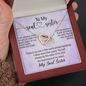 To My Soul Sister, Interlocking Hearts Necklace With You Will Always Be The Sister Of My Soul, The Best Friend Of My Heart Message Card, Necklace for Her, Birthday, Gift For Her, Jewelry For Her