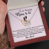 To An Amazing Mama To Be, Interlocking Hearts Necklace, Customized Pendant For Newly Mom, Birthday, Mother's Day, Christmas, Anniversary, Gift For Her Valentine's Day, Jewelry For Mom