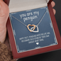 You Are My Penguin, Interlocking Hearts Necklace With Message Card, Jewelry For Her, Pendant For Her, Gift For Wife From Husband, Birthday, Anniversary Gift For Wife