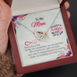 To My Mom, Interlocking Hearts Necklace With You Want Is Your Child To Be Happy That's What I've Learned Message Card, Mother's Day Gift , Pendant For Her, Jewelry For Her