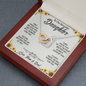 To Our Daughter, Interlocking Hearts Necklace With Know That We Are Proud Of You Message Card, Daughter's Day, Birthday Gift For Her, Pendant For Her, Necklace For Her, Jewelry For Her