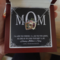 To Mom, Interlocking Hearts Necklace, Gift For Mom From Daughter, Mother's Day Special Gift, Mom Birthday Gift from Daughter, Jewelry Gift for Mom, Necklace for Mom
