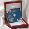 To My Mom, Anchored In Hope, Faith And Love, Customized Knot Pendant, Silver Necklace With Message Card, Gift Ideas For Mother/Daughter's, Happy Mother's Day