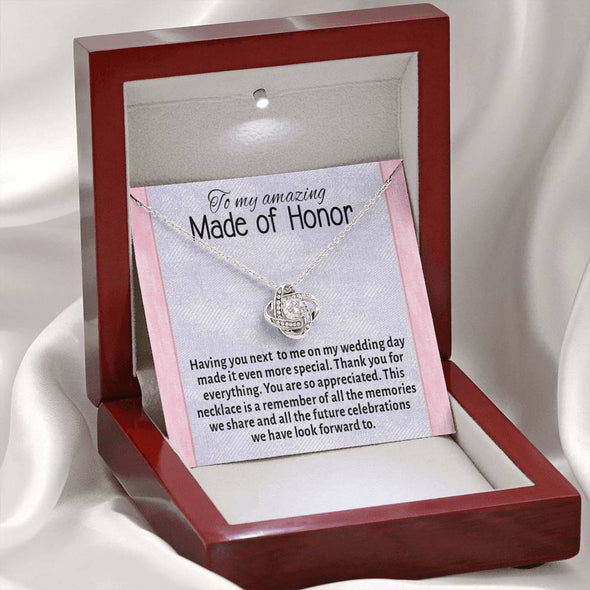 To My Sister, You Are So Appreciated, Necklace With Message Card, Knot Necklace, Raksha Bandhan Gift, Gift Ideas For Sister, Brother To Sister