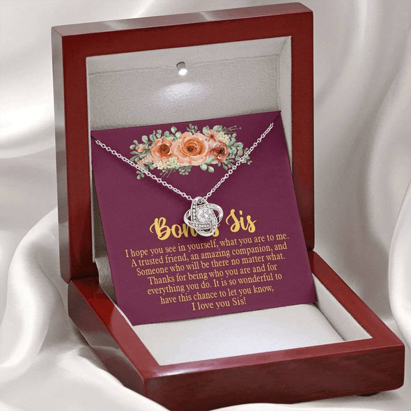 To My Incredible Sister, Necklace With Message Card, Knot Necklace, Raksha Bandhan Gift, Gift Ideas For Sister, Brother To Sister, Birthday Gift