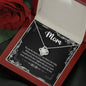 Mom, I Love You The Most, You are The Best Knot Necklace, Gift for Mother's Day, Christmas, Birthday, Silver Jewelry for Her, Present for First Love of Your Life