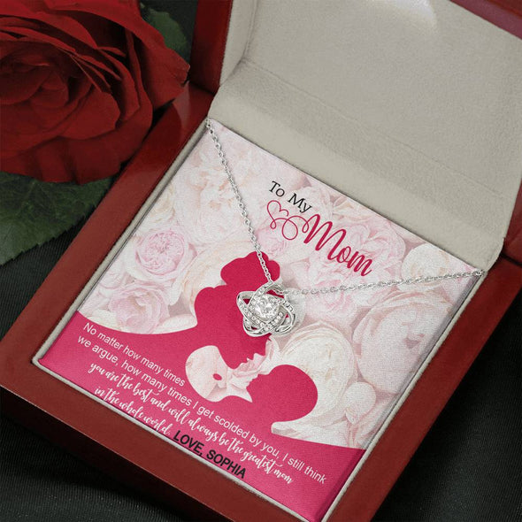 To My Mom, You Are The Best And Will Always Be The Greatest Mom In The World, Custom Pendant, Silver Necklace With Message Card, Anniversary, Birthday, Christmas