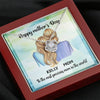 To My Mom, The Most Precious Mom In The World, Necklace With Message Card, Customized Necklace, Silver Knot Pendant, Happy Mother's Day, Gift Ideas For Mom