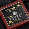 To My Mom, Flowers Are Not Enough To Express How Special You Are To Me, Necklace With Message Card, Customized Necklace, Silver Knot Pendant, Gift Ideas For Mom
