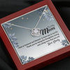 To My Mom, Caring Mom That You Are, Necklace With Message Card, Customized Necklace, Silver Knot Pendant, Happy Mother's Day, Gift Ideas For Mom