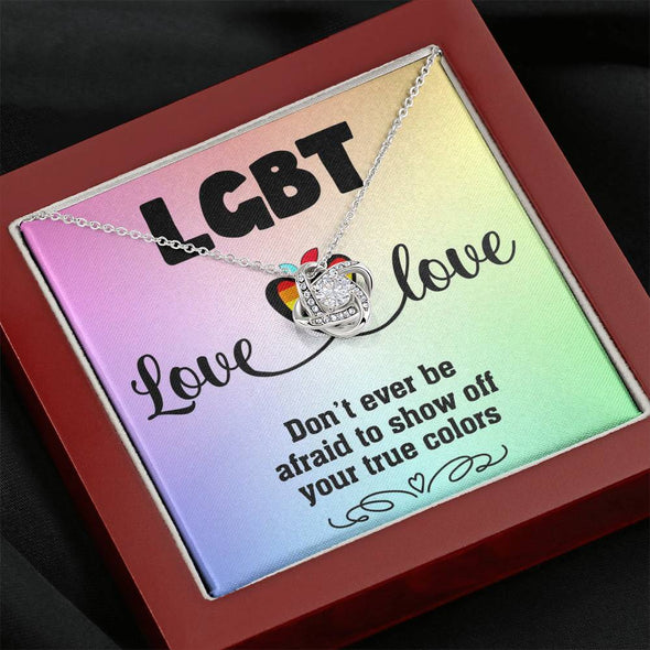 Love is Love Jewelry, Necklace For LGBT Couples, Love Necklace, Pride Necklace, Love Wins, Love Equality Jewelry, Pride Month Gift, Knot Necklace, Congratulations Gift