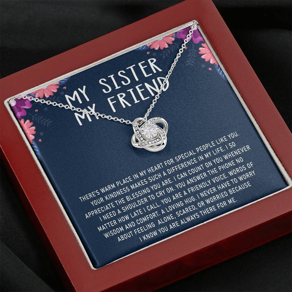 Products My Sister My Friend, You Are My Trusted Friend, Necklace With Message Card, Knot Necklace, Raksha Bandhan Gift, Gift Ideas For Sister, Birthday Gift