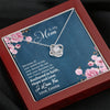 To My Mom, Anchored In Hope, Faith And Love, Customized Knot Pendant, Silver Necklace With Message Card, Gift Ideas For Mother/Daughter's, Happy Mother's Day