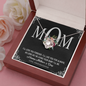 To Mom, Love Knot Necklace, Gift For Mom From Daughter, Mother's Day Special Gift, Mom Birthday Gift from Daughter, Jewelry Gift for Mom, Necklace for Mom