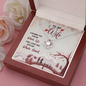 To My Wife, Love Knot Necklace With I Promise You My Whole Life & Whole Heart Message Card, Jewelry For Her, Birthday Gift, Anniversary, Gift For Her, Pendant For Her