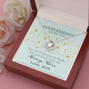 To My Good Friends, Love Knot Necklace With You Know They Are Always There Message Card, Birthday, Gift For Her, Necklace for Her, Jewelry For Her, Customized Message Card