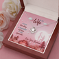 To My Wife, Love Knot Necklace With Message Card, Jewelry For Her, Anniversary, Birthday, Gift For Her, Pendant For Her, Delightful Necklace With Message Card