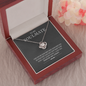 My Soulmate, Love Knot Necklace With Message Card, Pendant For Her, Birthday, Gift For Her, Jewelry For Her, Anniversary Gift, Flawless Necklace With Message Card