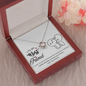 To My Best Friend, Love Knot Necklace With I Pinky Promise To Annoy You Forever Message Card, Birthday, Gift For Her, Jewelry For Her, Necklace for Her, Pendant For Her