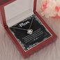 Mom, Love Knot Necklace With I Love You The Most You're The Best Message Card, Mother's Day Gift, Birthday, Anniversary, Pendant For Her, Jewelry For Her