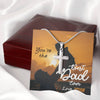 To My Dad, You're The Best Dad Ever, Custom Cross Necklace, Anniversary, Christmas, Gift Ideas For Him, Silver Necklace With Message Card, Happy Father's Day