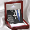 To My Dad, The Moments Spent With You Are The Best Ones In My Life, Happy Father's Day, Necklace With Message Card, Gift Ideas For Dad, Crafted Cross Necklace