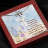 To My Dad, Dad You Are My Inspiration, Happy Father's Day, Necklace With Message Card, Gift Ideas For Dad, Customized Necklace, Artisan Crafted Cross Necklace