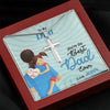 To My Dad, You're The Best Dad Ever, Custom Cross Necklace, Anniversary, Birthday, Christmas, Gift Ideas For Him, Necklace With Message Card, Happy Father's Day